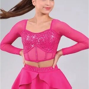 Weissman Pink Jazz Tap Costume LC